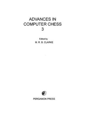 cover image of Advances in Computer Chess